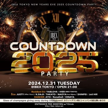 2024~2025IBEX TOKYO NYE PARTY